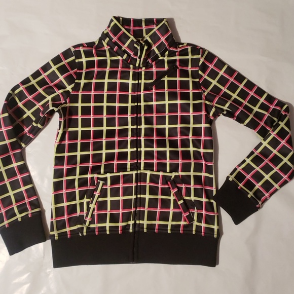 Aperture Pink, Green and Black Snow Fleece - S - Picture 2 of 8